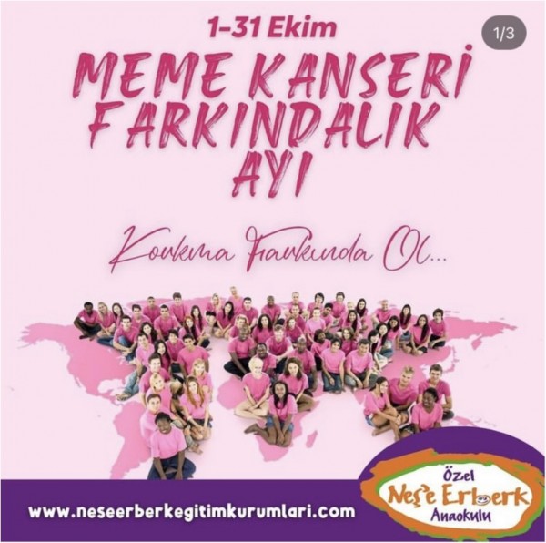 1-31 Ekim Meme Kanseri Farkındalık Ayı…