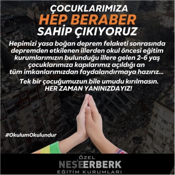 ÇOCUKLARIMIZA HEP BERABER SAHİP ÇIKIYORUZ…